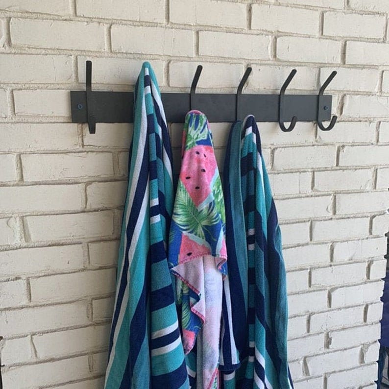 Outdoor Towel Hooks Out Towel Rack Pool Towel Hooks Towel Etsy Australia