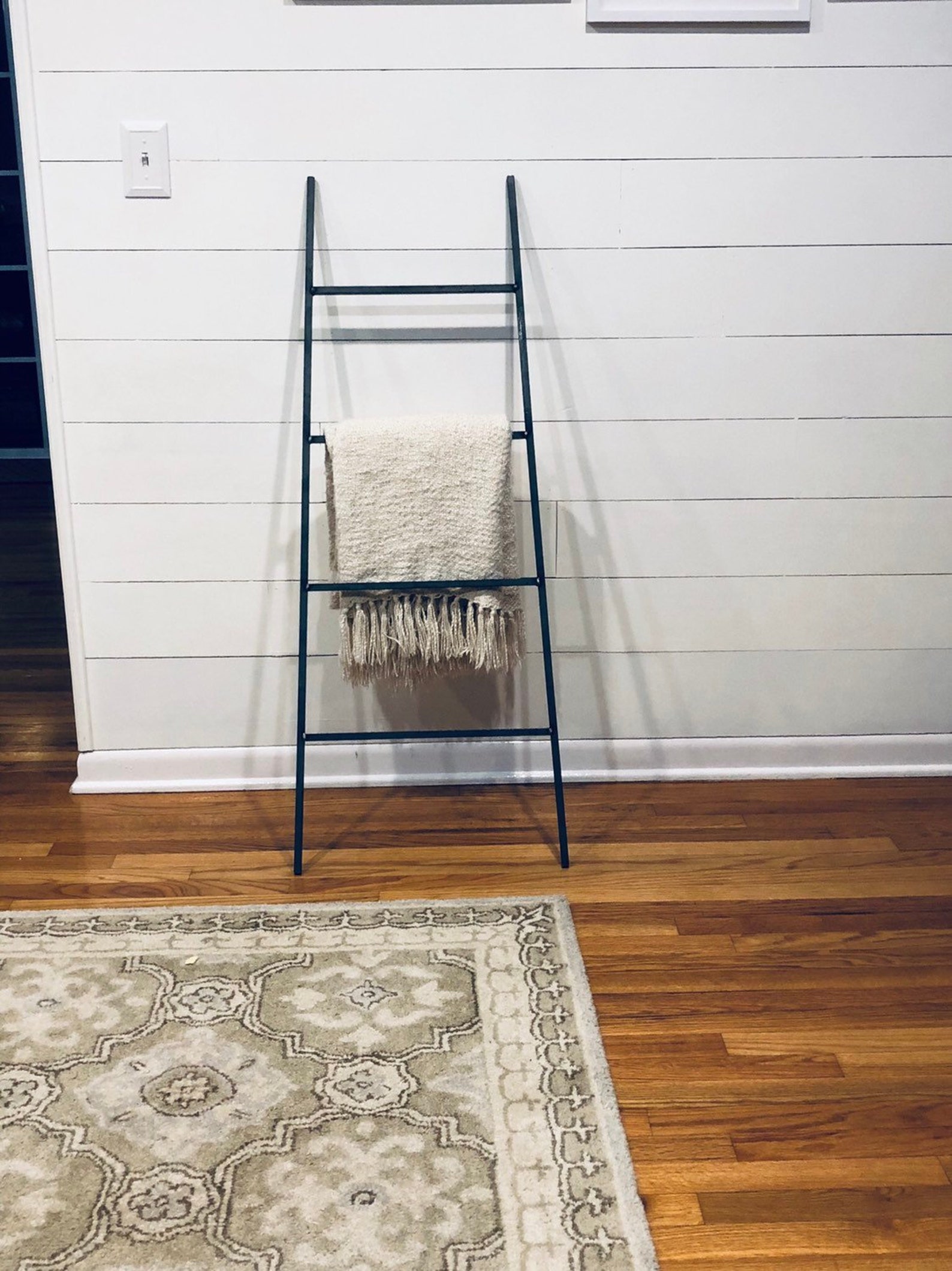 Metal Blanket Ladder Black Metal Blanket Ladder Metal Etsy