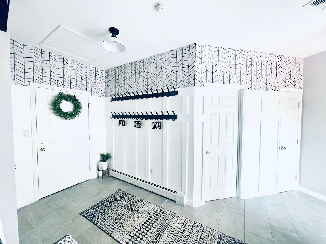 Laundry Room Coat Rack Laundry Room Storage Entry Way Coat Etsy