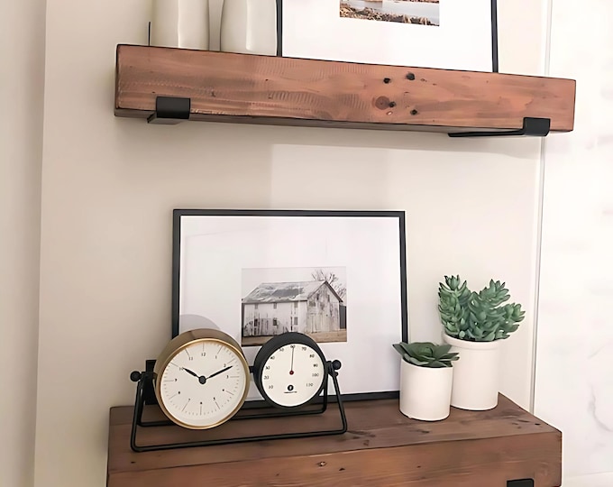 2″ J Metal Shelf Bracket with Lip — Industrial Open Shelving Support, Sold Individually