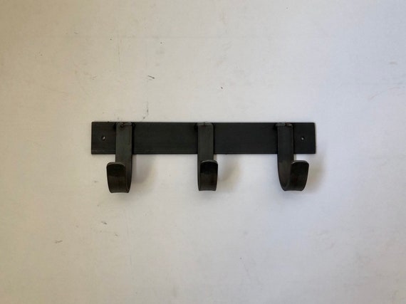 Black Wall Hook for Coat Rustic, Metal Wall Hook, Steel Wall Hooks