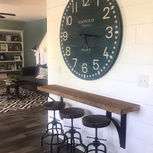floating eating bar metal shelf brackets