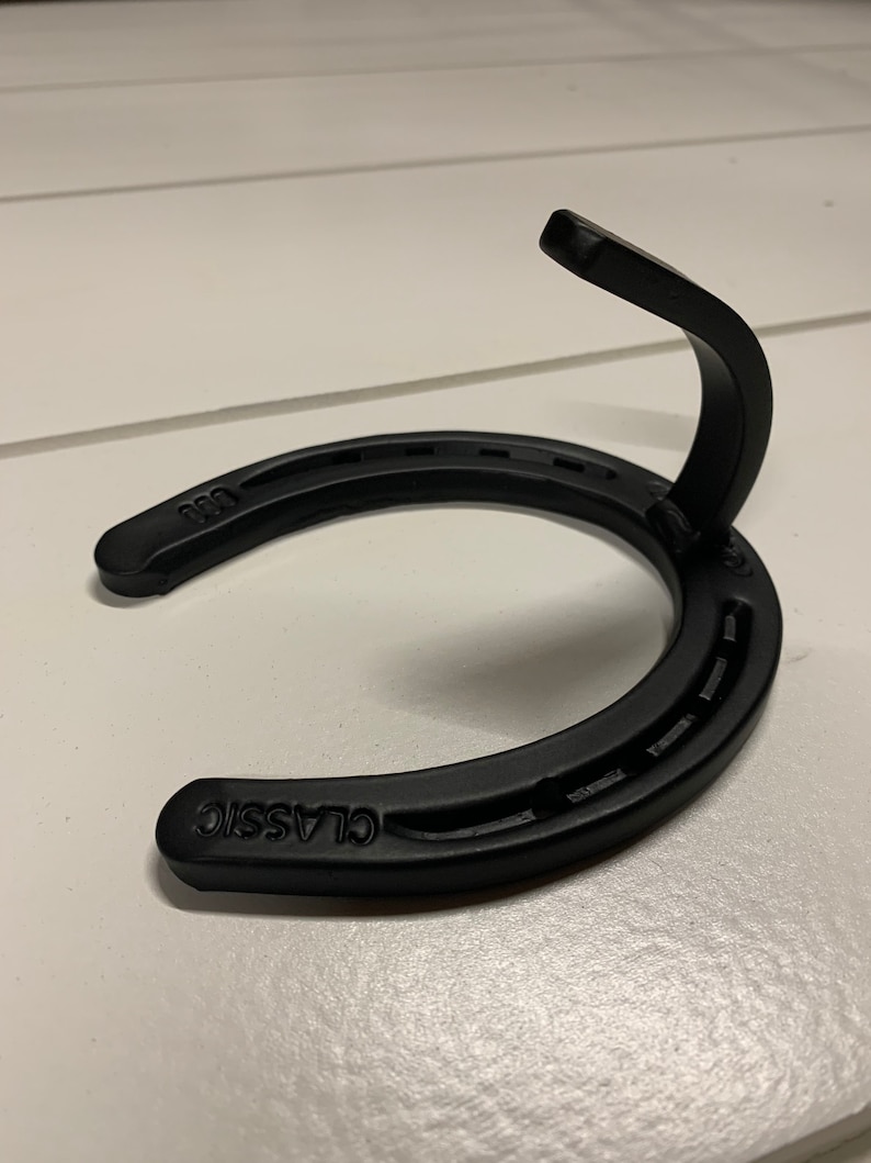 Horseshoe Wall Hook Metal Horseshoe Hook for Wall Black Etsy