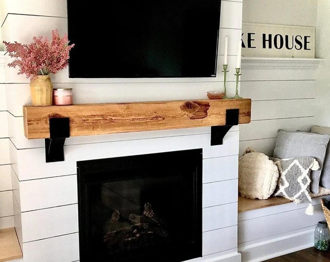 Fireplace Mantel Support, SOLD INDIVIDUALLY, Farmhouse Bracket, Rustic Mantel, Farmhouse Decor, Metal Shelf Bracket Industrial, Corbel