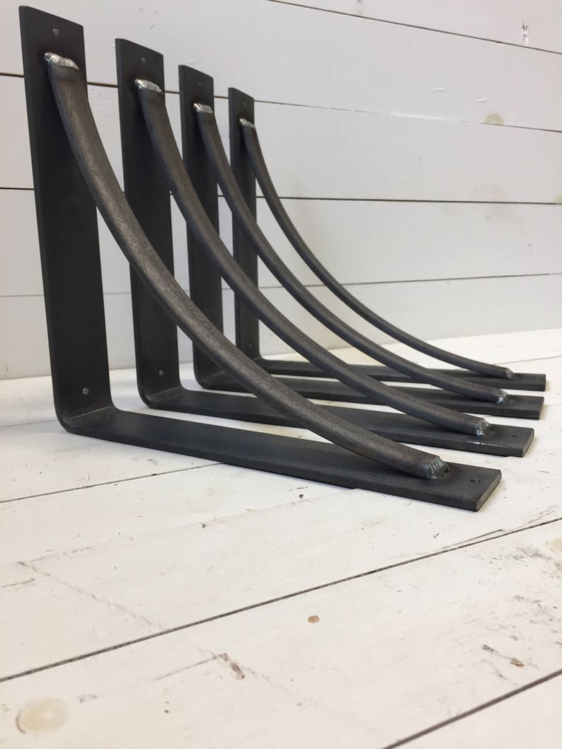 Shelf Brackets Shelf Brackets Black Industrial Farmhouse Etsy