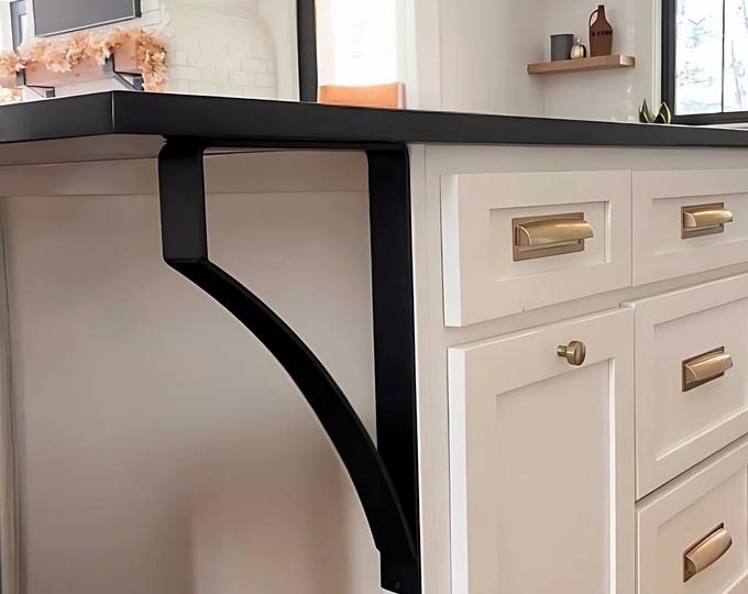 Counter Top Support Legs, Granite Support, Kitchen Island, Kitchen Remodel, Floating Shelf Bracket, Countertop Bracket, Overhang Supports