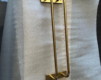 Wall Mounted Hand Towel Rack, Modern Bathroom Decor, USA Made