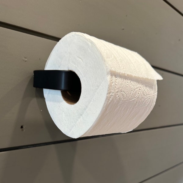 Sleek and Modern Metal Toilet Paper Holder for Wall or Cabinet Mounting