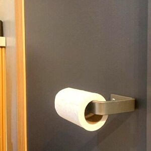The Manlius Toilet Paper Holder – Minimalist Steel Bathroom Hardware, Modern Wall Mount TP Holder, Sleek Bath Decor, Handmade USA image 8