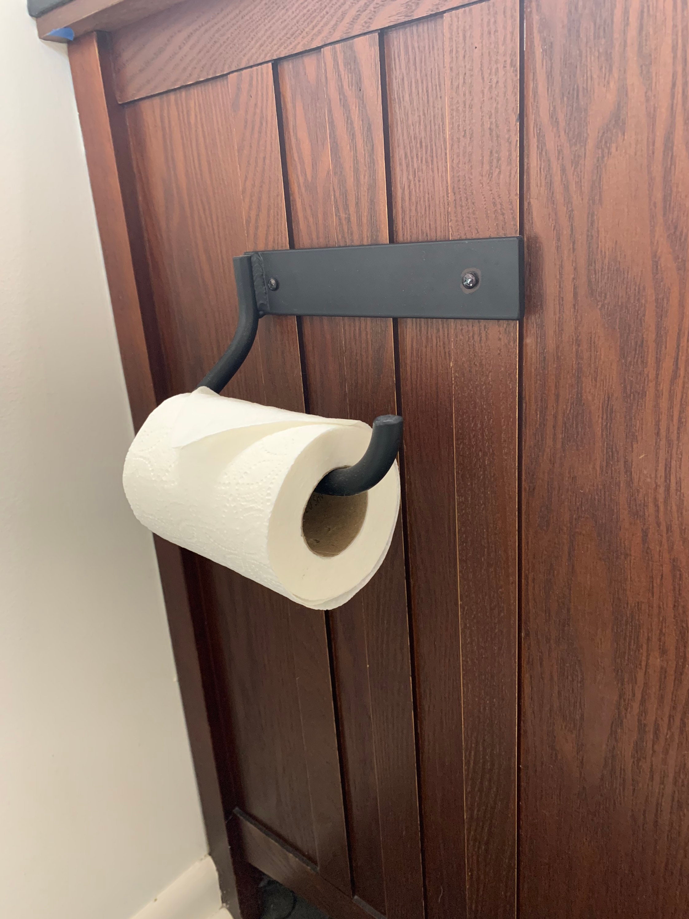 Portarrollos De Papel Higiénico De Pared De Madera Y Cuero, Porta Rollos De Papel  Higiénico Rústicos Montados En La Pared, Accesorios De Baño Elegantes Y  Naturales Con Tornillo Adhesivo Sin Costuras (marrón)