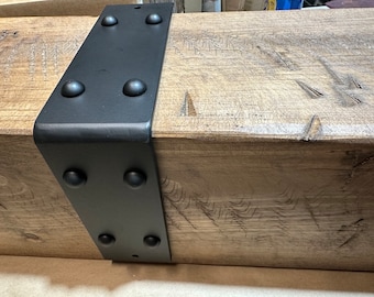 Soporte en L decorativo para proyectos de bricolaje y renovaciones del hogar - Tamaños y acabados personalizados disponibles - Fabricado en EE. UU. por Industrial Farm Co.