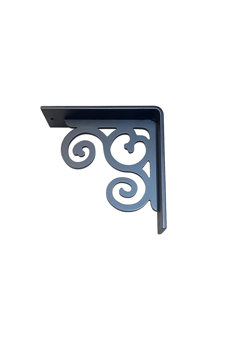 Rustic Scroll Rack Rustic Steel Scroll Shelf Bracket: Heavy-duty Industrial Corbel - Etsy