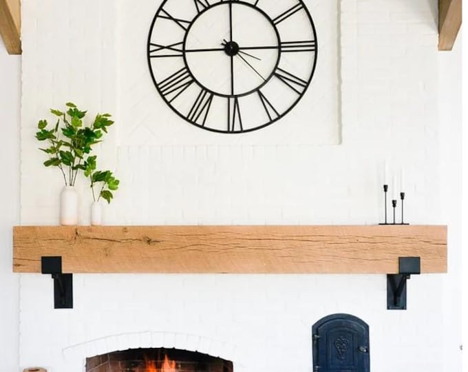Heavy Duty Rustic Mantel Supports by Industrial Farm Co