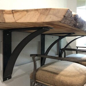 Breakfast bar heavy duty supports