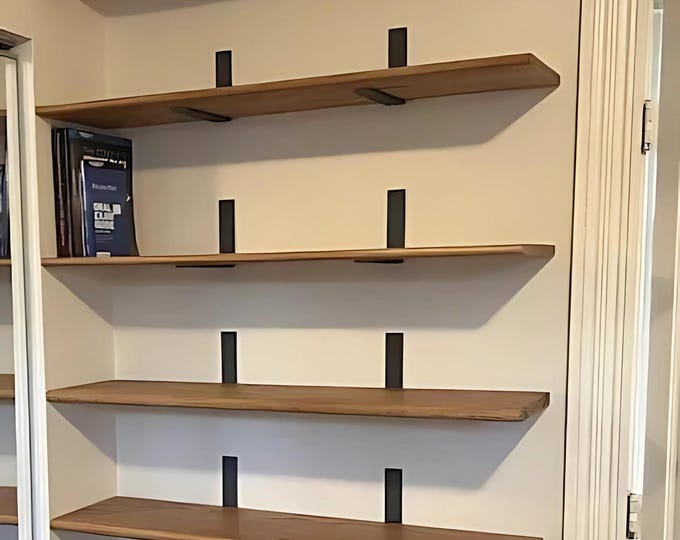 2" Wide -"L" Style Shelving Bracket - L Bracket, Minimalist Shelf Bracket, Shelfie, Shelf Bracket, Metal Shelf Bracket, Iron Bracket