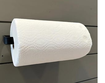 Portarrollos de papel Jordan: minimalista, de acero, para debajo del armario, herrajes de cocina modernos, dispensador de pared, hecho a mano en EE. UU.