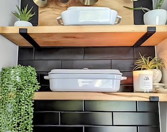 Handmade Steel Floating Shelf Bracket – Heavy Duty J Bracket, USA Made