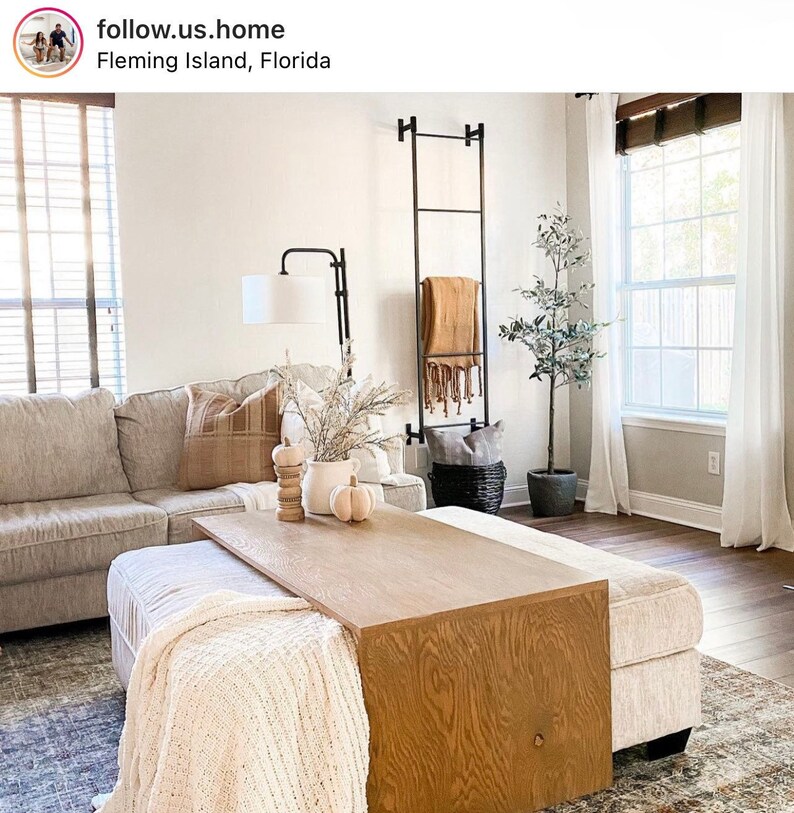 Wall Mounted Iron Blanket Ladder Blanket Storage Fall Décor Etsy