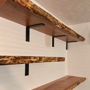 Heavy Duty L Bracket for Shelves - 6x6 Inch Steel Shelf Support, Wall Mounted Floating Shelf Bracket | Handmade in USA