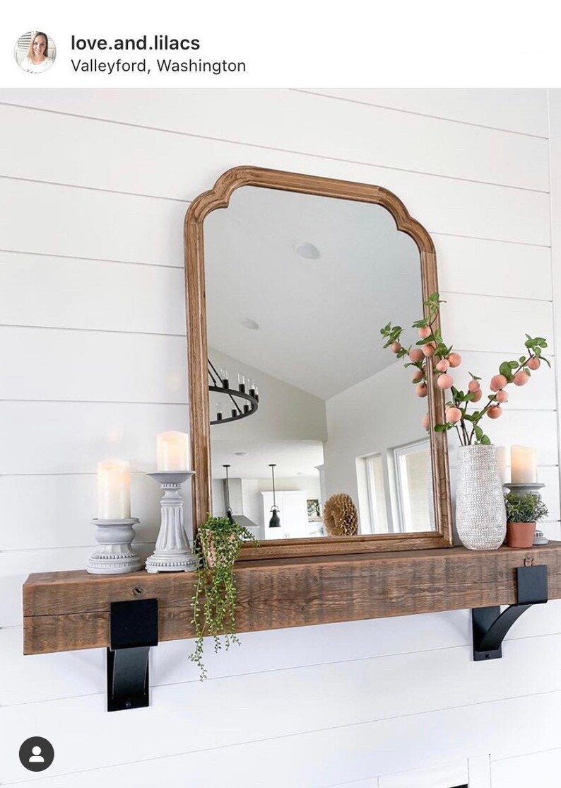 Corbel Metal Shelf Bracket Industrial Fireplace Mantel Support Farmhouse Decor SOLD INDIVIDUALLY Farmhouse Bracket Rustic Mantel