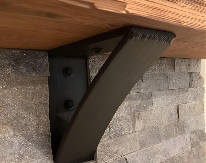 Steel Mantel Corbel, SOLD INDIVIDUALLY, Heavy Duty Industrial Support Bracket, Modern Farmhouse Hardware