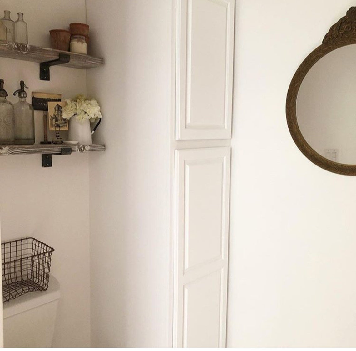 Bathroom Shelf Bracket Bathroom Storage Shelves Bathroom Etsy