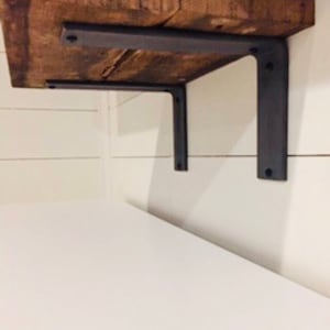 2" Wide -"L" Style Shelving Bracket - L Bracket, Minimalist Shelf Bracket, Shelfie, Shelf Bracket, Metal Shelf Bracket, Iron Bracket