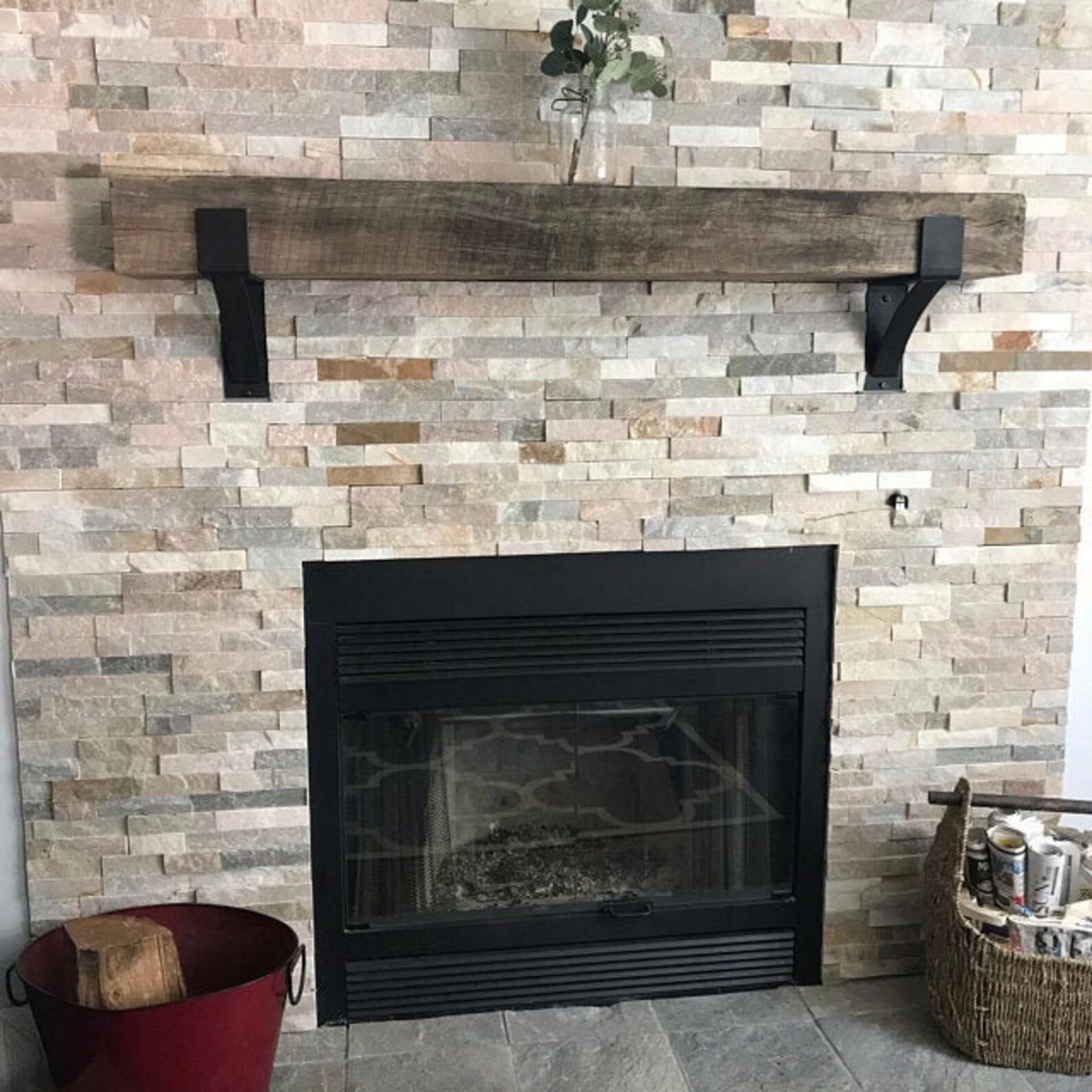 Rustic Mantel Bracket SOLD INDIVIDUALLY Industrial Mantel Etsy