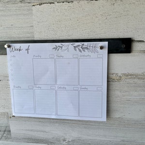 Home Organization, Steel strip for hanging papers using magnets