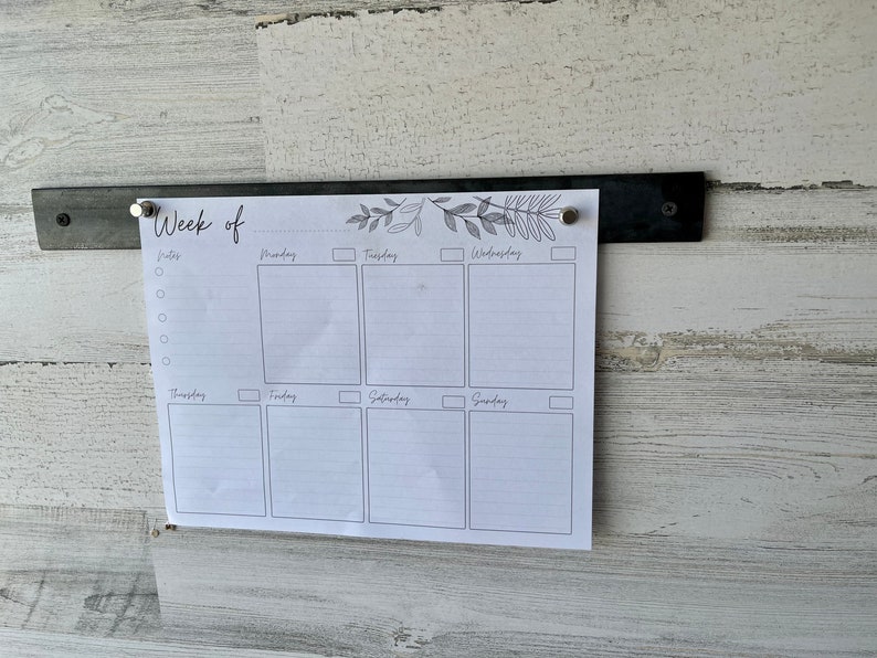 Home Organization, Steel strip for hanging papers using magnets