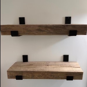 The Jane 2" Steel J Shelf Bracket, Heavy Duty Wall Mount with Lip, Handmade USA