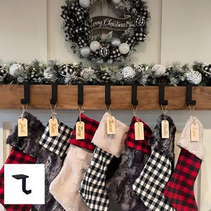 Christmas Stocking Holder, Stocking Hanger, Stocking Holder For Mantle, Stocking Holder, Christmas Decor, Mantel Stocking Holder, Home Decor