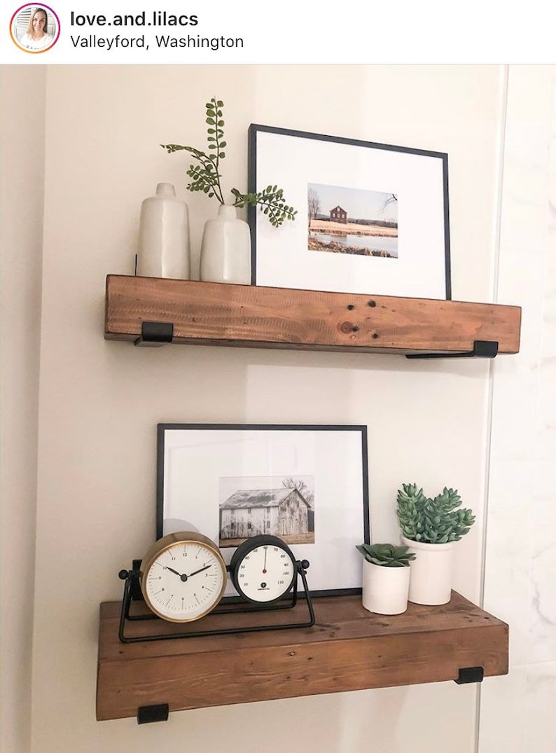 Decorative shelf support brackets