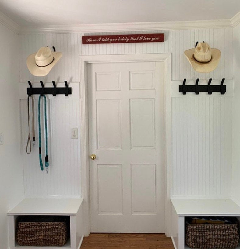 Metal Coat Rack Wall Mount, Metal Coat Rack for Wall, Hooks for Wall