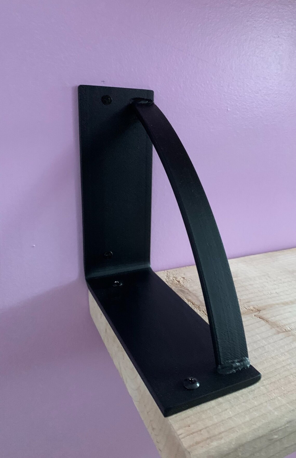 Floating Bookshelf Bracket SOLD INDIVIDUALLY Industrial Etsy