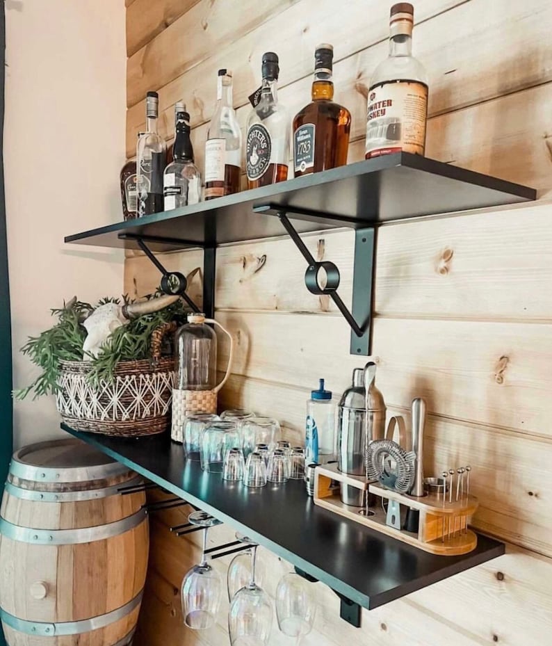 modern industrial shelf brackets