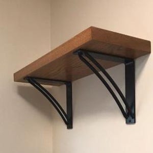 The Niagara Arched Shelf Bracket – Round Bar Supports, Decorative Steel, Modern Farmhouse Kitchen Shelving, Handmade USA zdjęcie 4