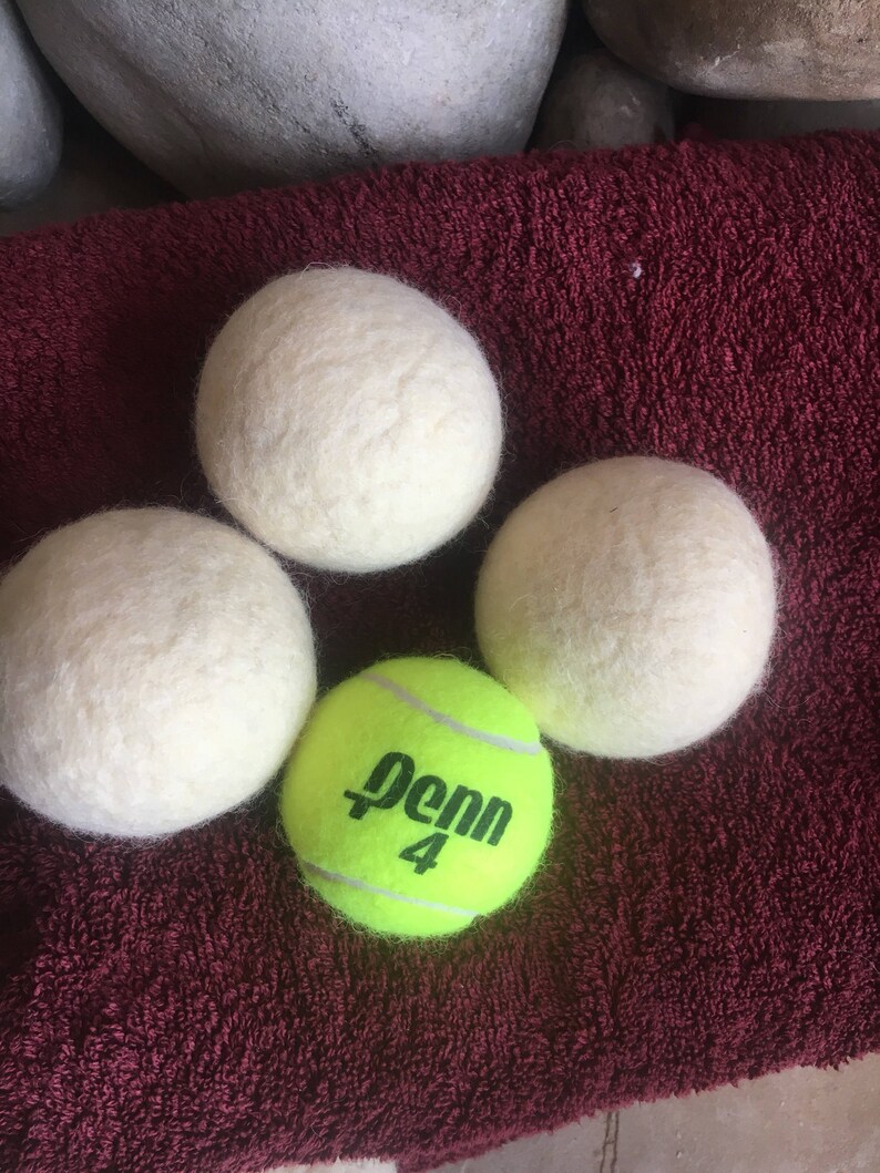 Bolas de secador de lana orgánica / suavizante de tela de | Etsy