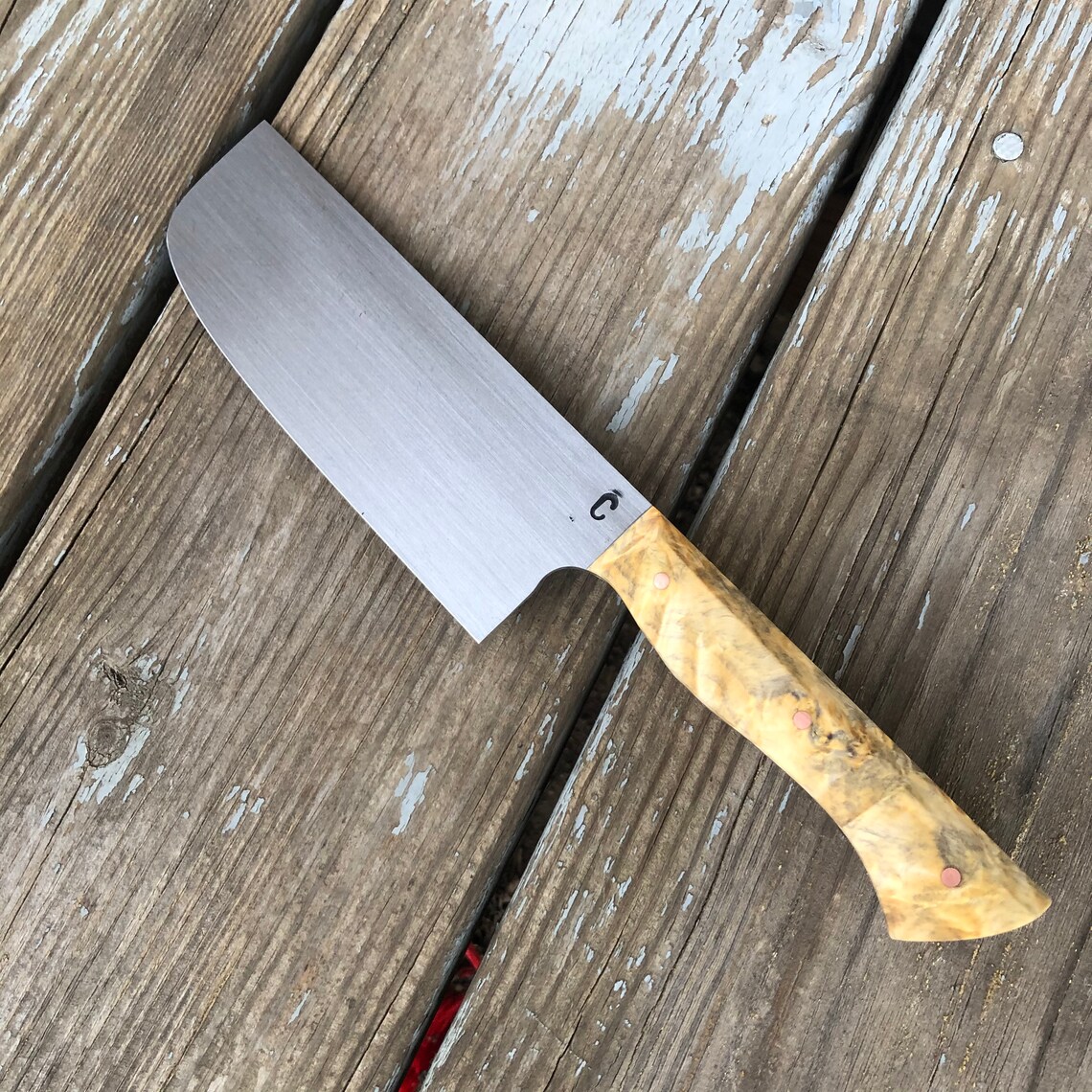 Handmade Nakiri Kitchen Knife Etsy