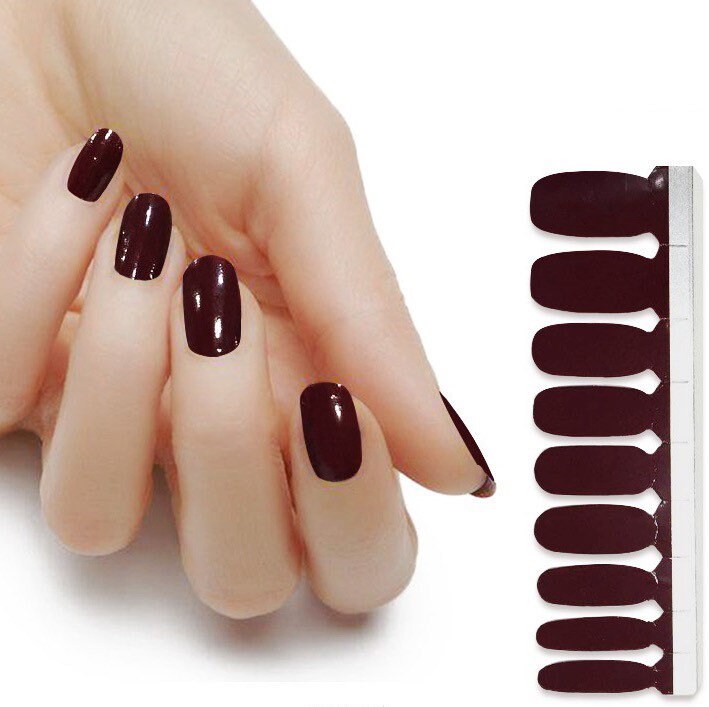 Mahogany Nail Wraps Etsy