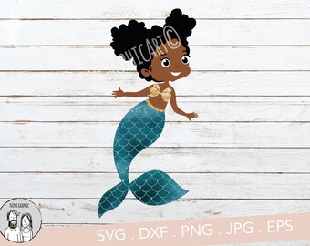 Download Black Mermaid Svg Etsy