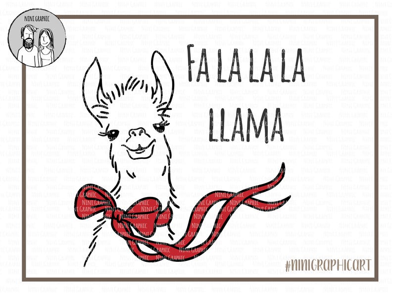 Download Fa La La La Llama svg funny llama svg files Christmas | Etsy