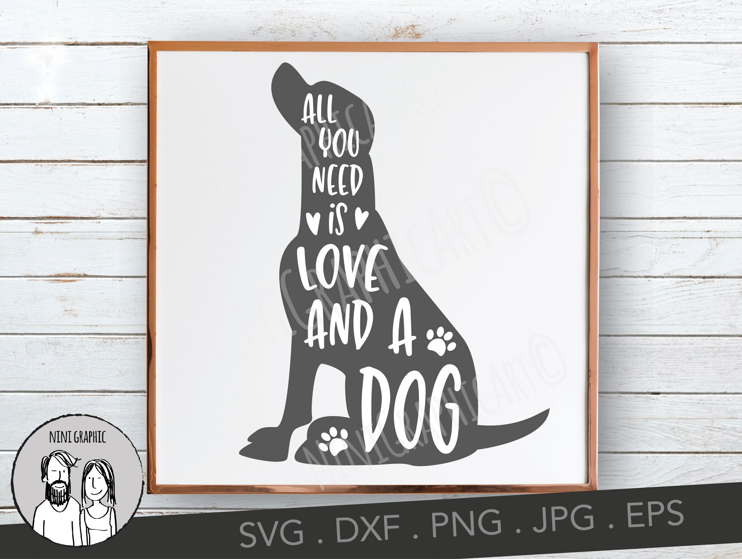 Dog Svg Cut File All You Need Is Love And A Boston Terrier Svg Dxf Printing Printmaking Craft Supplies Tools
