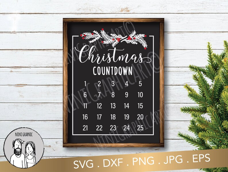 Christmas Svg Christmas Advent Calendar Svg Christmas Etsy