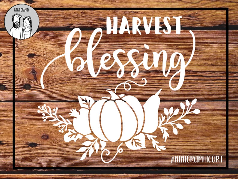 Download Harvest blessing cut file Pumpkin svg Fall wreath Cricut ...