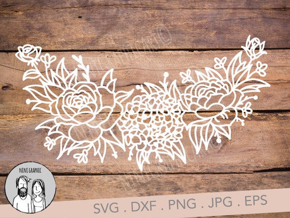 Download Free Flowers Svg File Flowers Cut File Floral Svg Flower Border Etsy SVG Cut Files
