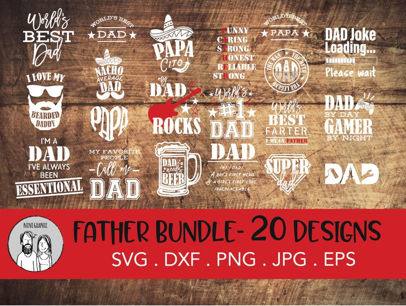 Download Dad Life SVG Bundle Father's Day SVG Cut Filess | Etsy