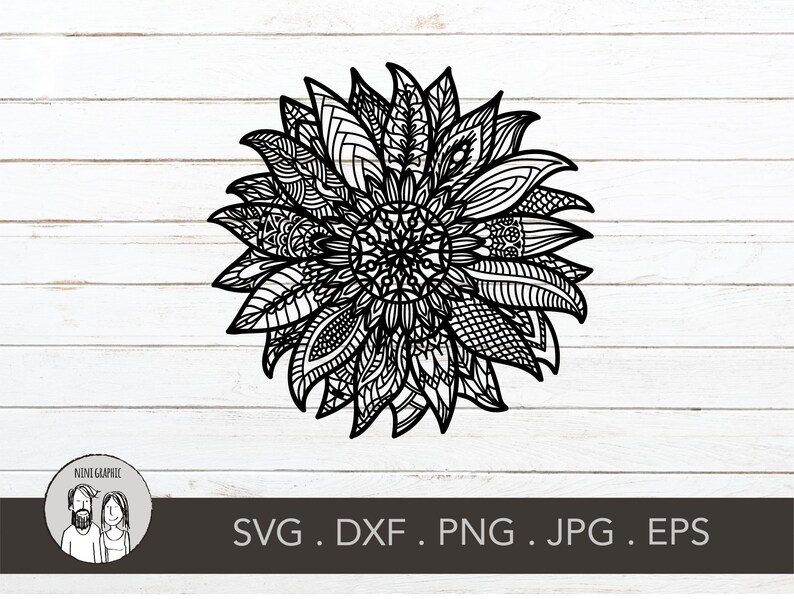 Free Free Sunflower Zentangle Svg 82 SVG PNG EPS DXF File