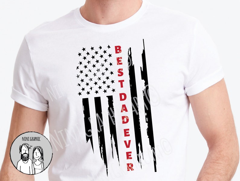 Download Firefighter dad svg Thin RED line Best dad ever USA flag ...