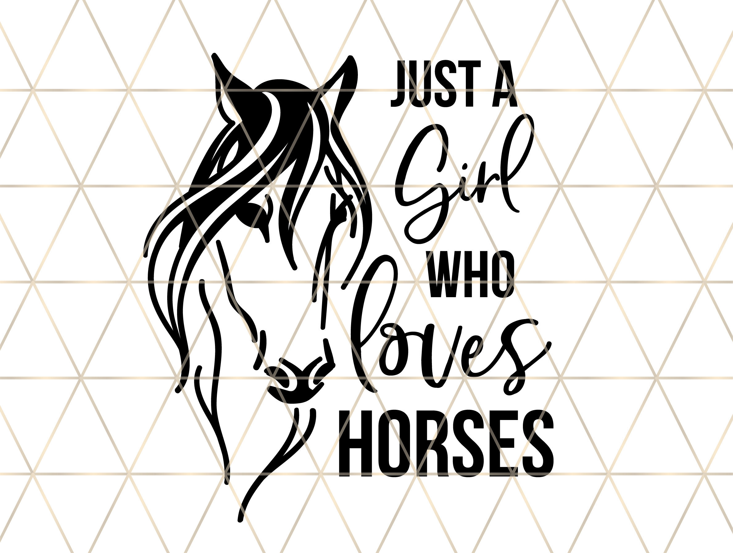 Just a Girl Who Loves Horses Svg Horse Shirt Svg Silhouette Etsy Canada